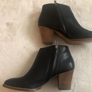 Madewell Black Leather Booties